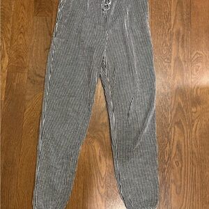 Women’s Black & White Striped Pants Size Small